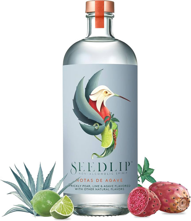 Seedlip Notas De Agave - Non-alcoholic Spirit | Calorie Free, Sugar Free | Spirits Alternative | Alcohol Free Cocktails | 23.7fl oz (700ml)