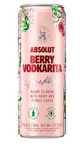 Absolut Berry Vodkarita 355ml Can 4-Pack