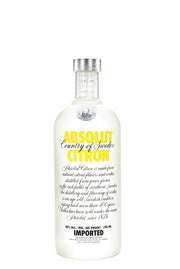 Absolut Citron Lemon Flavored Vodka 750ml