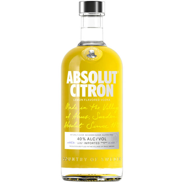 Absolut Citron Lemon Flavored Vodka 750ml