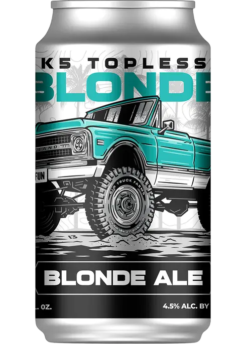 Big Truck Topless Blonde Ale Beer Can