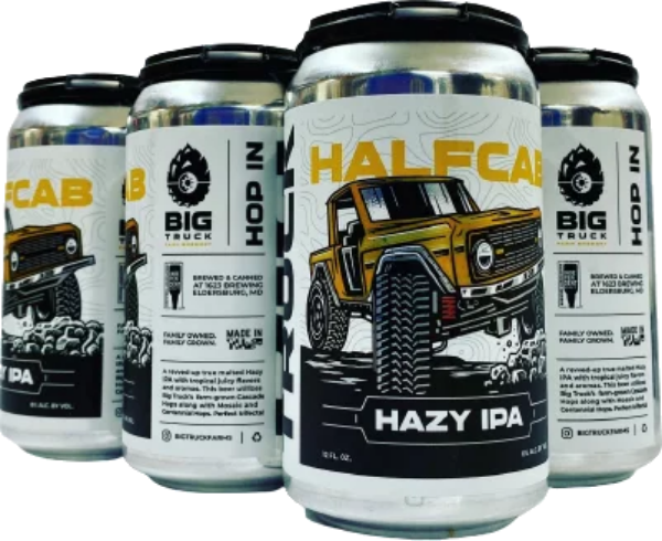 Big Truck Farm Brewery Half Cab Hazy India Pale Ale Beer Pack