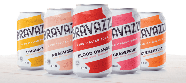 Bravazzi Hard Italian Soda Variety 6 Pack