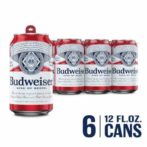 Budweiser Bud Lager Beer Can 6-Pack