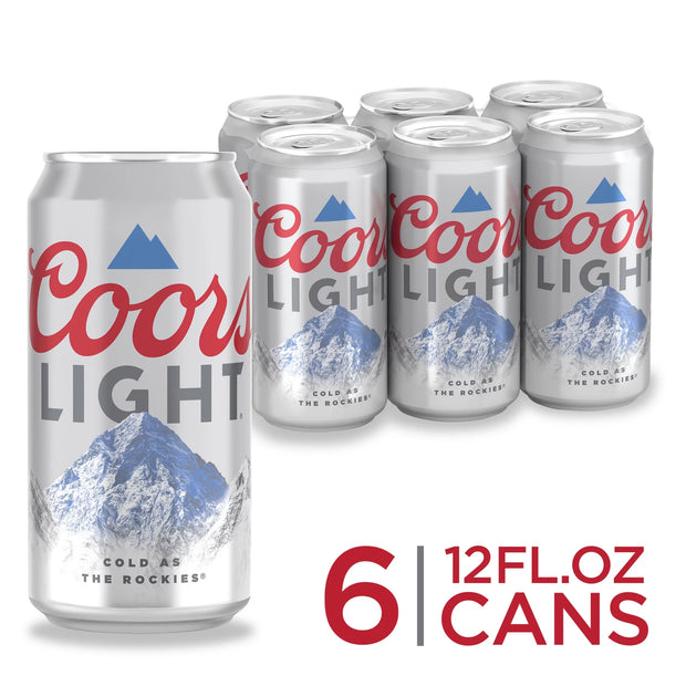 Coors LIght Beer 6-Pack Cans