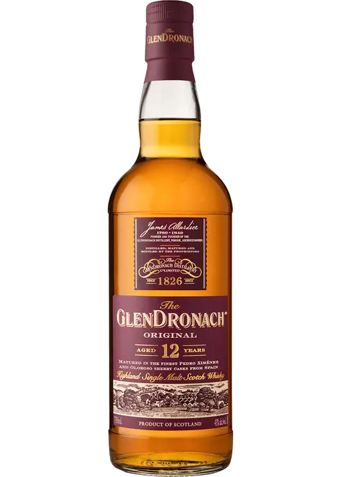 Glendronach Original 12 Year Old Single Malt Scotch Whisky