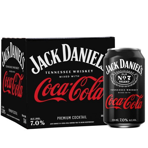 Jack Daniels Ready To Drink Jack & Coke 4-Pack