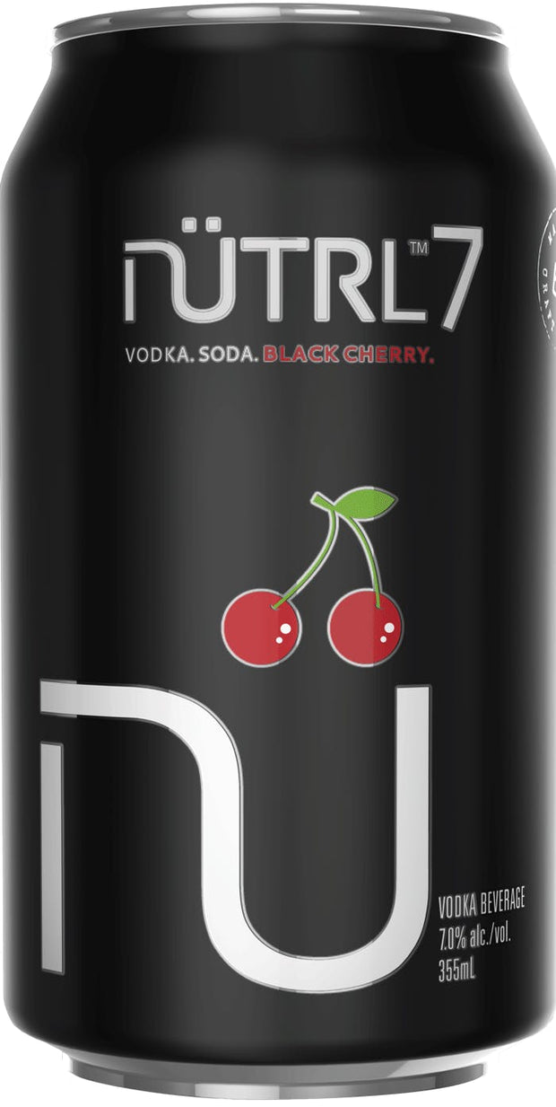 Nutrl Seven Black Cherry Vodka Soda 12-Oz 4-Pack