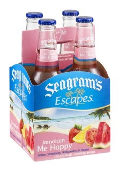 Seagram's Escapes Jamaican Me Happy Lemon Strawberry Watermelon & Guava Flavored Malt Beverage Bottle 4-pack