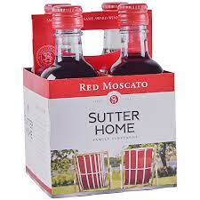 Sutter Home Red Moscato Wine Bottle 4-Pack