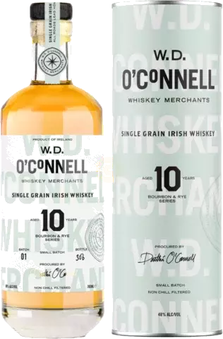 Wd O'connell Single Grain 10 year Irish Whisky