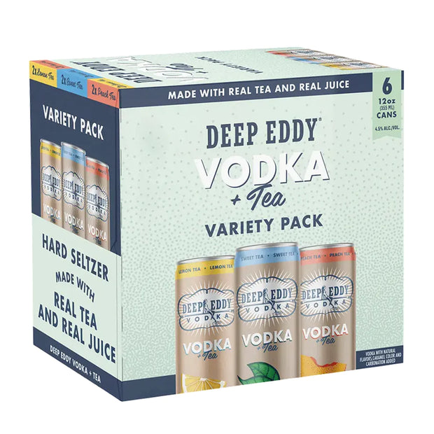 Deep Eddy Vodka Tea Ready To Drink Cocktail Variety 6-Pack 355ml Can